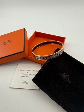 Hermès Enamel Bracelet (Size L) ✨